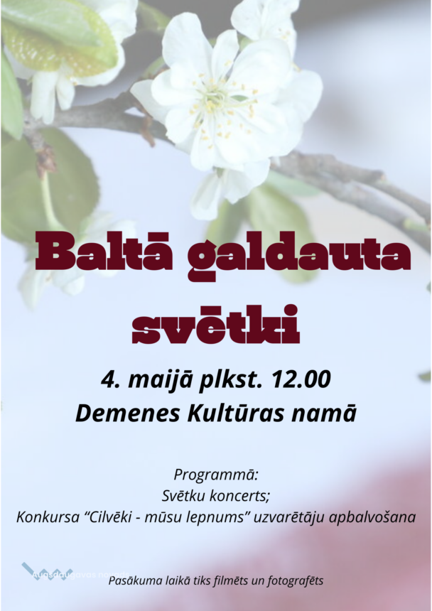 Baltā galdauta svētki. Afiša